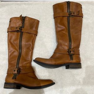 Steve Madden Tan Moto Boot